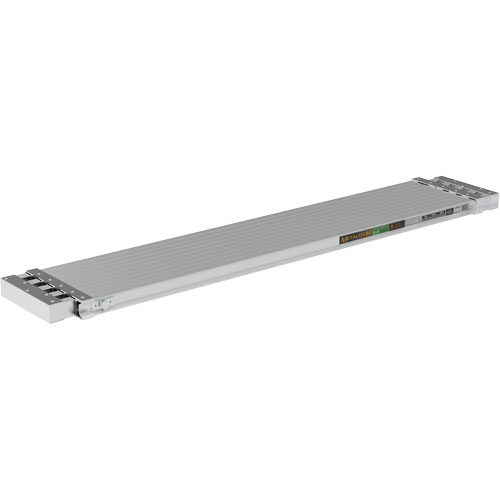 Telescoping Work Plank, 108" W x 12" D, 250 lbs. Capacity, Knocked Down Superchem Industries