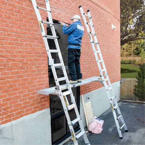 Telescoping Work Plank, 204" W x 12" D, 250 lbs. Capacity, Knocked Down Superchem Industries
