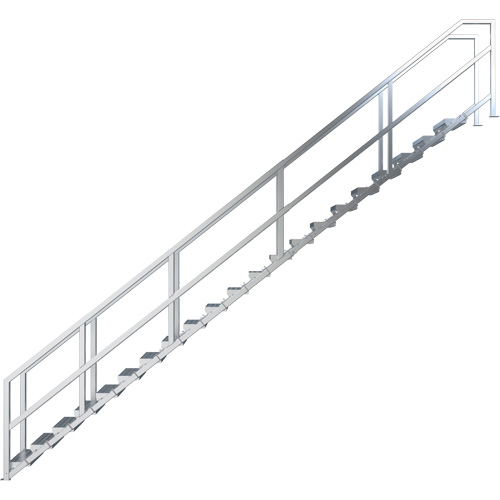 Syst&egrave;me d'escalier modulaire pour la construction de 17-21 marches SmartStairs, 157-1/2" ha Superchem Industries