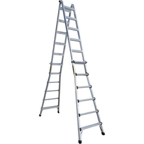 Telescoping Multi-Position Ladder, Aluminum, 300 lbs. Superchem Industries