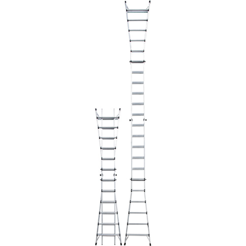 Telescoping Multi-Position Ladder, Aluminum, 300 lbs. Superchem Industries