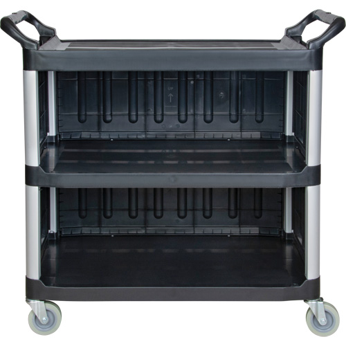 Utility Cart, 3 Tiers, 19-3/4" x 37-1/2" x 40-1/4", 250 lbs. Capacity Superchem Industries