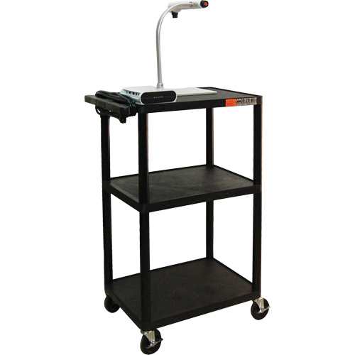Electric Utility Cart, 3 Tiers, 24" x 42" x 18", 300 lbs. Capacity Superchem Industries