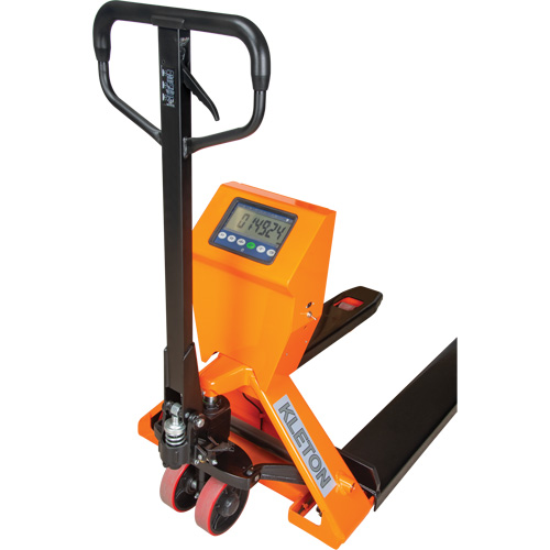 Digital Scale Pallet Truck, 44.5" L x 27.75" W, 4400 lbs. Cap. Superchem Industries