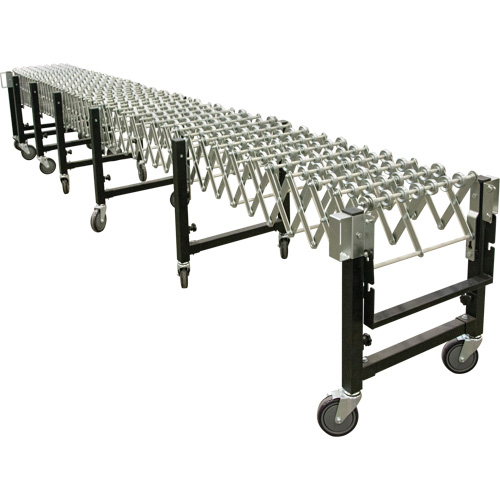 Convoyeur extensible, 23" la x 24' lo, Capacit&eacute; de 200 lb par pi lin. Superchem Industries