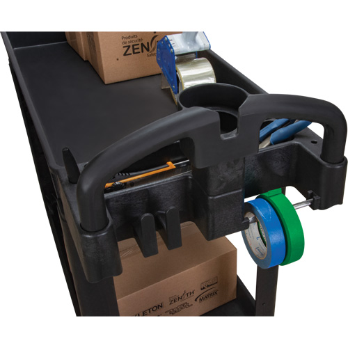 Chariot utilitaire, 2 tiers, 17-1/8" x 33-1/2" x 37-5/8", Capacit&eacute; 550 lb Superchem Industries