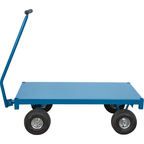 Chariot de ramassage &agrave; plateforme pour l'ext&eacute;rieur, 36" la x 72" la x Capacit&eacute; 1000 lb Superchem Industries