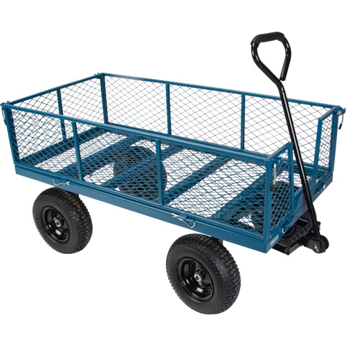 Wagon with Drop Sides, 24" W x 48" L, 800 lbs. Capacity Superchem Industries