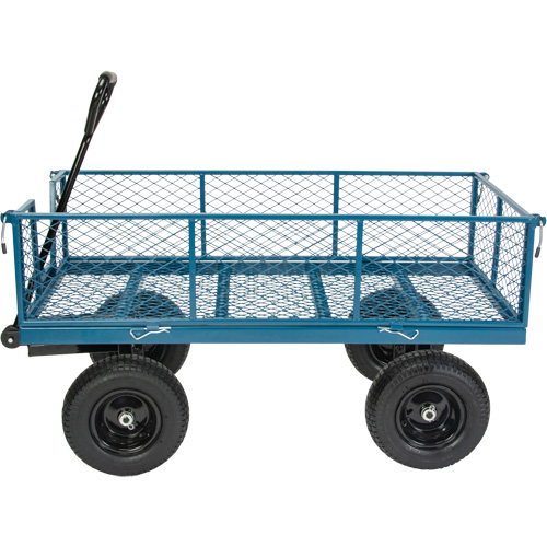 Wagon with Drop Sides, 24" W x 48" L, 800 lbs. Capacity Superchem Industries