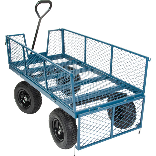 Wagon with Drop Sides, 24" W x 48" L, 800 lbs. Capacity Superchem Industries