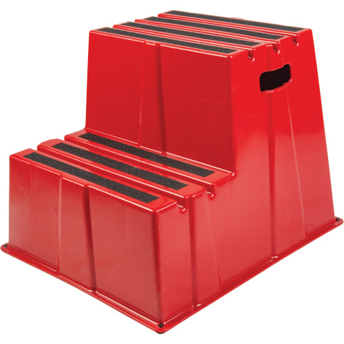 Industrial Step Stool, 2 Steps, 26" x 22-7/16" x 19-11/16" High Superchem Industries