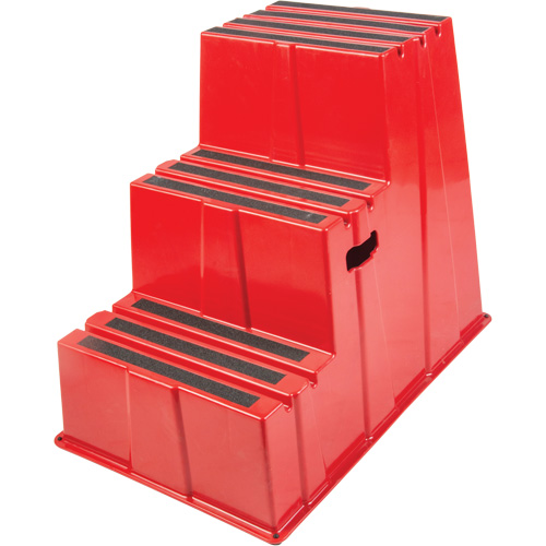 Industrial Step Stool, 3 Steps, 34-13/16" x 22-7/16" x 28-1/2" High Superchem Industries
