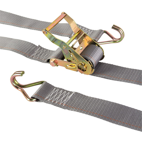 Heavy-Duty Utility Strap, J-Hook, 2" W x 16' L, 500 lbs. (227 kg) WLL Superchem Industries