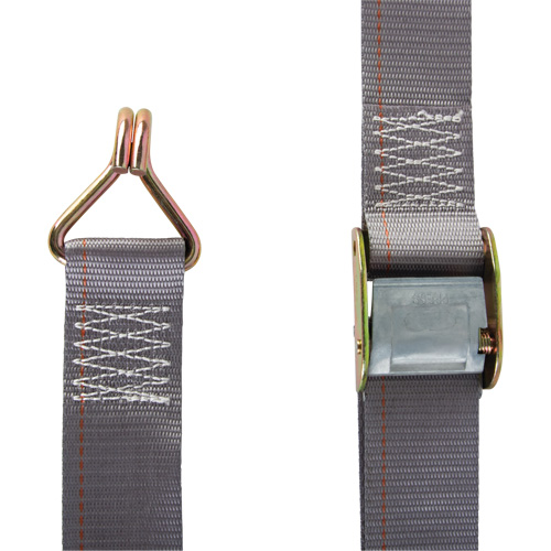 Ratchet Strap, Cam Buckle, 2" W x 16' L, 500 lbs. (227 kg) WLL Superchem Industries