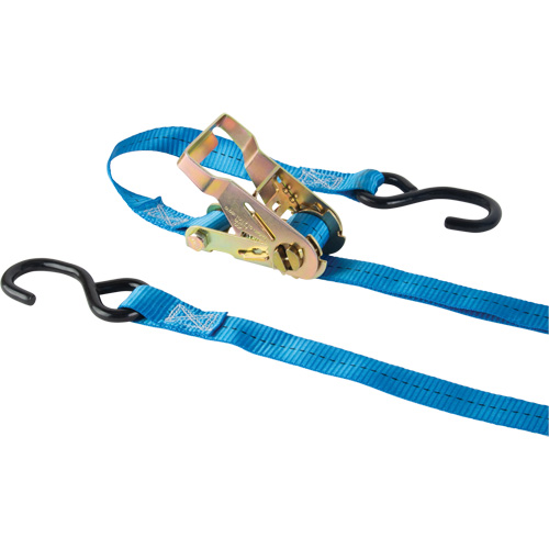 Tendeur d'arrimage &agrave; cliquet, Crochet en J, 1" , 15' , Charge d'utilisation max. 500 lb (227 kg) Superchem Industries