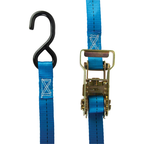 Tendeur d'arrimage &agrave; cliquet, Crochet en J, 1" , 15' , Charge d'utilisation max. 500 lb (227 kg) Superchem Industries