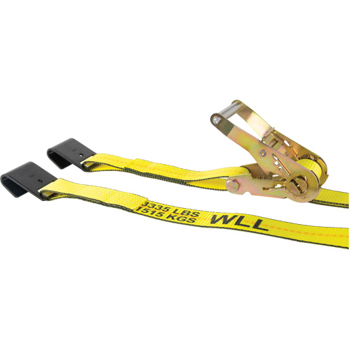 Tendeur d'arrimage pour treuil, Crochet plat, 2" , 30' , Charge d'utilisation max. 3335 lb (1512 kg) Superchem Industries