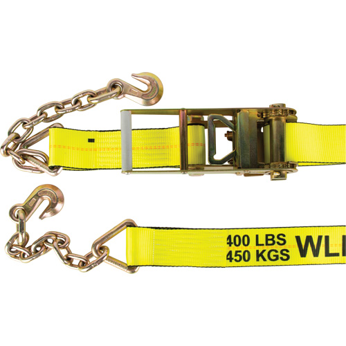 Winch Strap, Chain Anchor, 3" W x 30' L, 5400 lbs. (2449 kg) Working Load Limit Superchem Industries