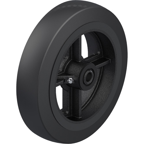 Black Rubber on Cast Iron Core Wheel Superchem Industries
