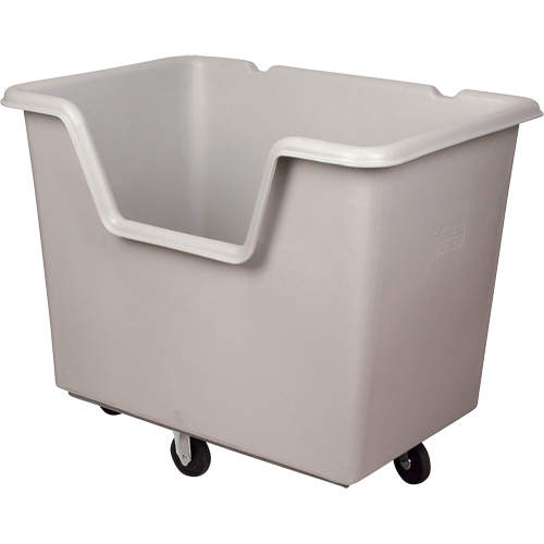 Chariot-caisse Starcart &agrave; c&ocirc;t&eacute; ouvert, Poly&eacute;thyl&egrave;ne, 46" lo x 31" la x 49" h, Volume 24 pi³, Capacit&eacute; 900 lb Superchem Industries