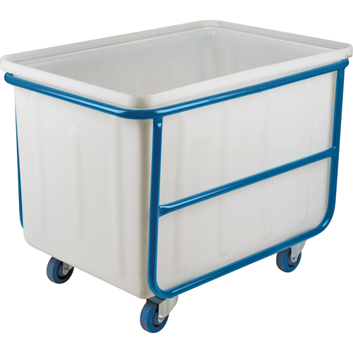 Straight Wall Box Truck, White Polyethylene, 46" L x 28" W x 31" H, 14 cu. ft. Volume, 1000 lbs. Capacity Superchem Industries