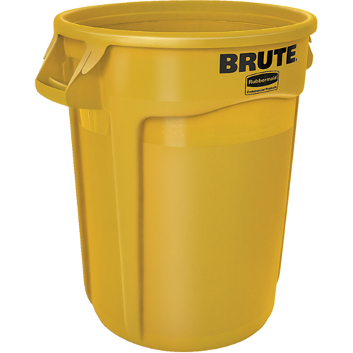 Round Brute&reg; Containers, Polyethylene, 32 US gal. Superchem Industries
