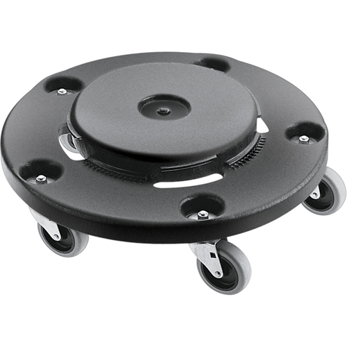 Brute&reg; Dolly, Polyethylene, Black, Fits: 20 - 55 US Gal. Superchem Industries
