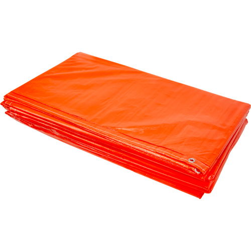 B&acirc;ches isol&eacute;es, Poly&eacute;thyl&egrave;ne, Orange, 20' x 12' x 8 mils Superchem Industries