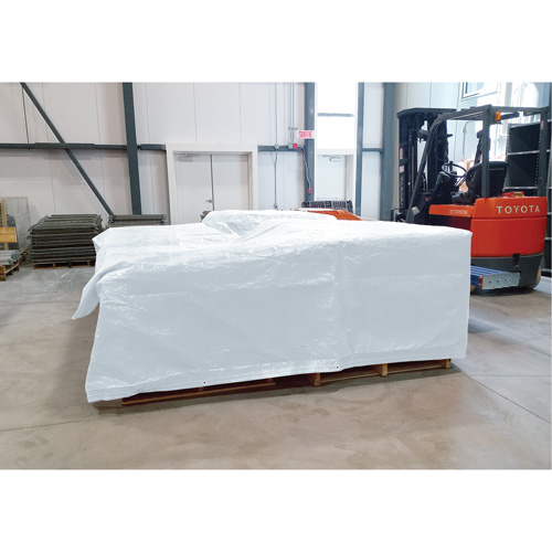 B&acirc;che isol&eacute;e, Poly&eacute;thyl&egrave;ne, Blanc, 20' x 12' x 8 mils Superchem Industries