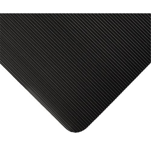 Standard Mat No.381, Ergonomic, 3' x 105' x 1/8", Black Superchem Industries