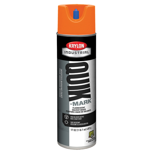 Industrial Quik-Mark Solvent-Based Inverted Marking Paint, 17 oz., Aerosol Can Superchem Industries