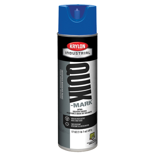 Peinture de marquage industrielle invers&eacute;e &agrave; base de solvant Quik-Mark, 17 oz, Canette a&eacute;rosol Superchem Industries