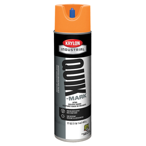 Peinture de marquage industrielle invers&eacute;e &agrave; base de solvant Quik-Mark, 17 oz, Canette a&eacute;rosol Superchem Industries