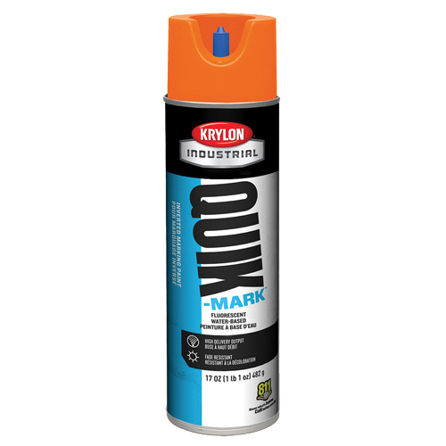 Peinture de marquage industrielle invers&eacute;e &agrave; base d'eau Quik-Mark, 17 oz, Canette a&eacute;rosol Superchem Industries