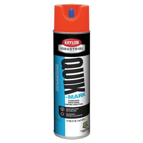 Industrial Quik-Mark Water-Based Inverted Marking Paint, 17 oz., Aerosol Can Superchem Industries