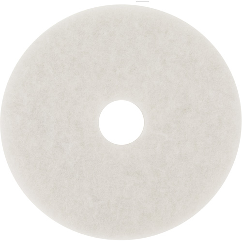Tampon de polissage pour planchers, 20", Polissage, Blanc Superchem Industries
