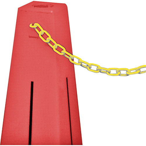 C&ocirc;nes de d&eacute;viation - accessoires, Jaune, Maillon de 2", 20' de long Superchem Industries