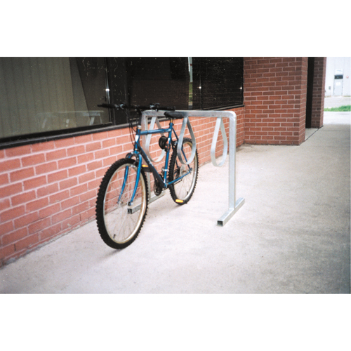 Style Bicycle Rack, Galvanized Steel, 6 Bike Capacity Superchem Industries