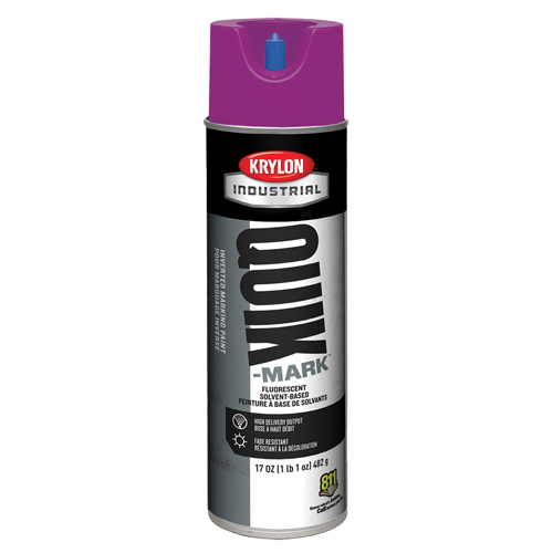 Industrial Quik-Mark Solvent-Based Inverted Marking Paint, 17 oz., Aerosol Can Superchem Industries