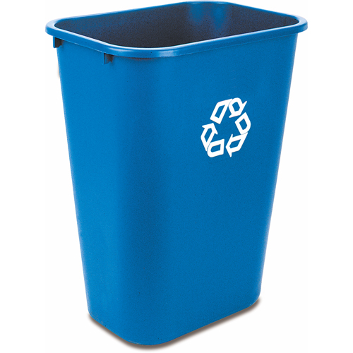 Recycling Container , Deskside, Plastic, 41-1/4 US Qt. Superchem Industries