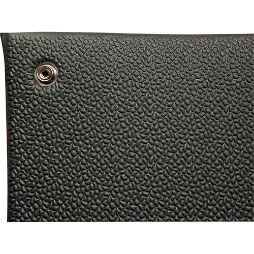 Tapis Comfort-King antistatique, 3' la x 60' lo x 3/8" &eacute;p, Rugueux, Gris Superchem Industries