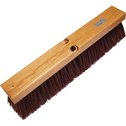 Heavy-Duty Garage & Concrete Push Broom, 24", Coarse/Stiff, Polypropylene Bristles Superchem Industries