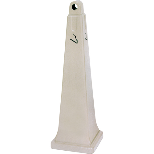 Groundskeeper Cigarette Waste Collectors, Free-Standing, Plastic, 1 US gal. Capacity, 39-3/4" Height Superchem Industries