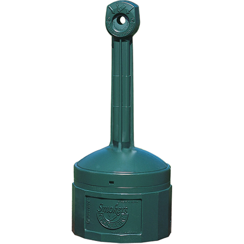 Smokers Cease-Fire&reg; Cigarette Butt Receptacle, Free-Standing, Plastic, 4 US gal. Capacity, 38-1/2" Height Superchem Industries