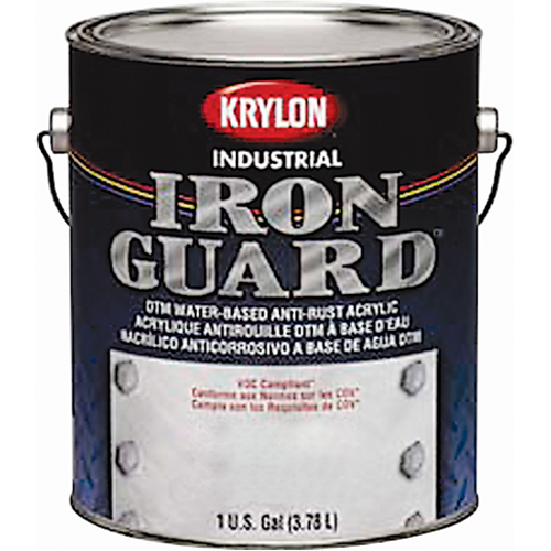 Industrial Iron Guard&reg; Water-Based Enamel, Can, Grey Superchem Industries