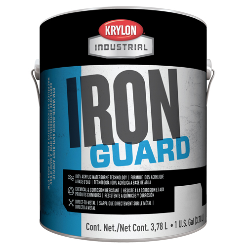 Industrial Iron Guard&reg; Water-Based Enamel, Gallon, Black Superchem Industries
