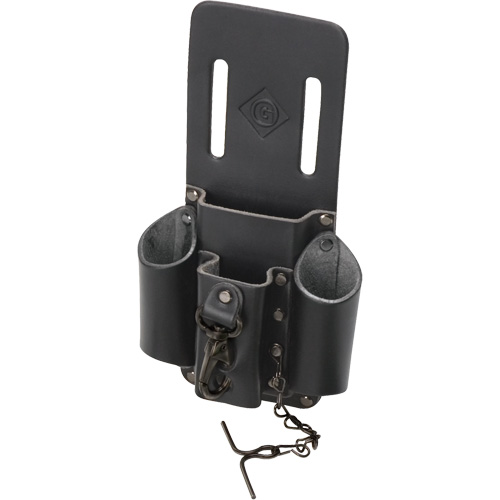 Tool Belt Pouch, Multiple Tool Holder, Leather, 4 Pockets Superchem Industries