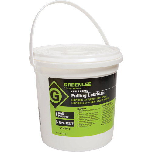 Lubrifiant en cr&egrave;me pour tirage de c&acirc;ble, Seau Superchem Industries