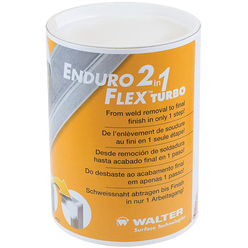 ENDURO-FLEX 2-IN-1 Turbo Finishing Disc, 5" x 5/8"-11, Type 27, Fine Grit, Aluminum Oxide Superchem Industries