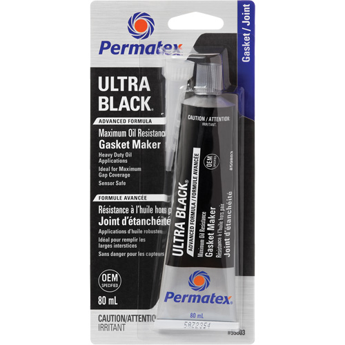 Ultra Black&reg; Gasket Maker, Tube, Black Superchem Industries